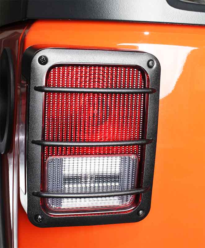 Kentrol 80582 Taillight Guards Pair for 2007-2018 Jeep Wrangler JK - Textured Black