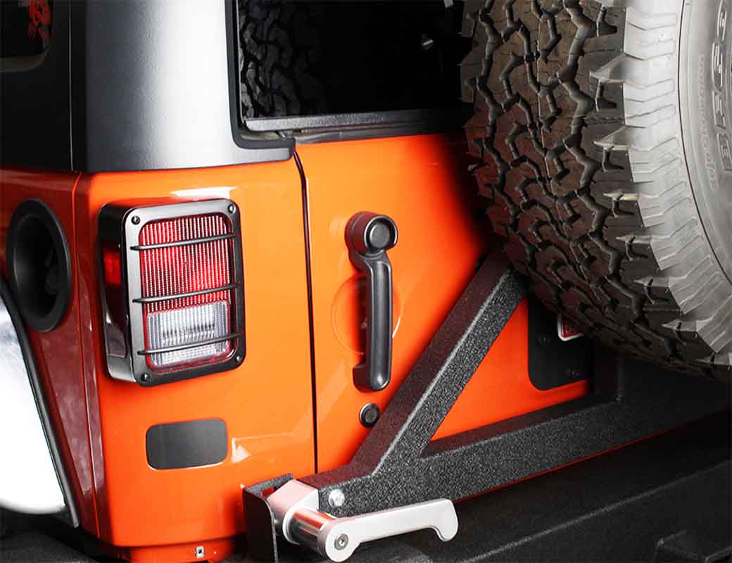 Kentrol 80582 Taillight Guards Pair for 2007-2018 Jeep Wrangler JK - Textured Black