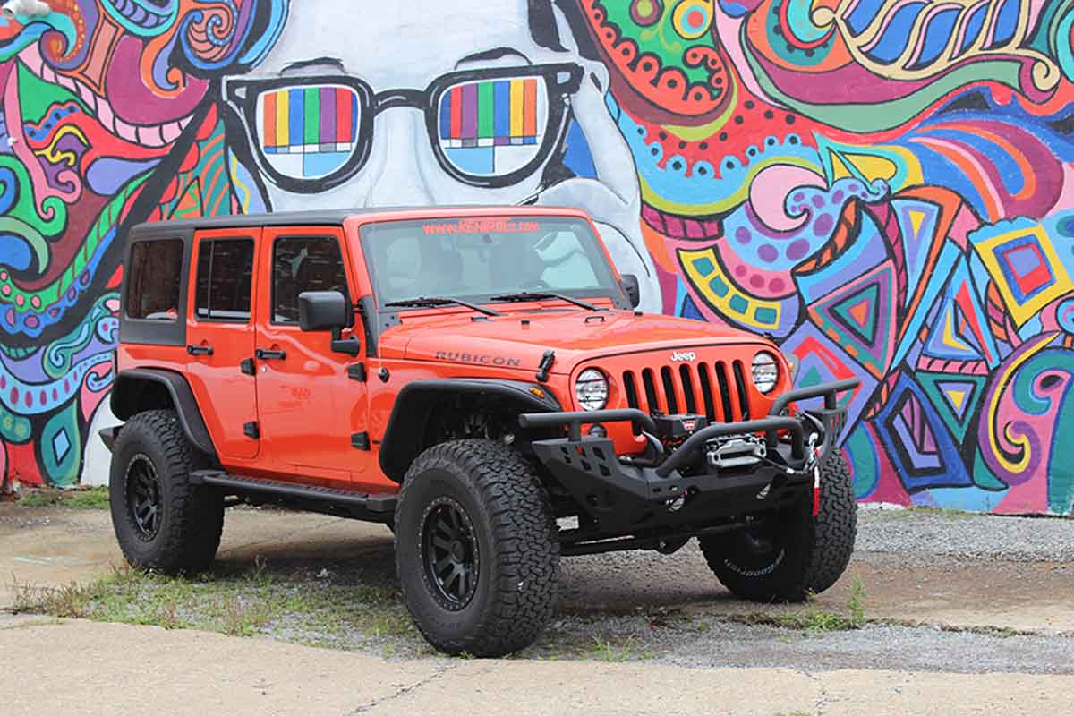 Kentrol 80583 Hood Vent for 2007-2018 Jeep Wrangler JK - Powdercoat Black