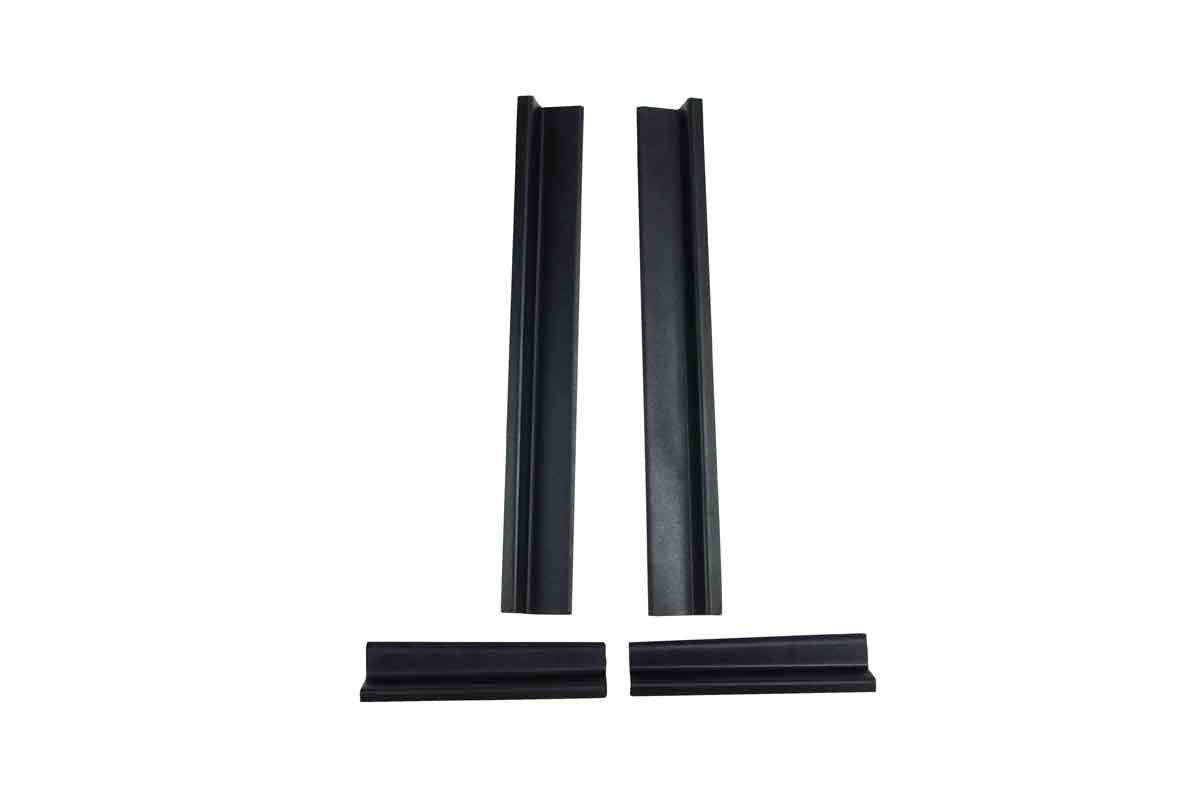 Kentrol 80585 Entry Guards 4 Piece for 2007-2018 Jeep Wrangler JKU 4-Door - Textured Black
