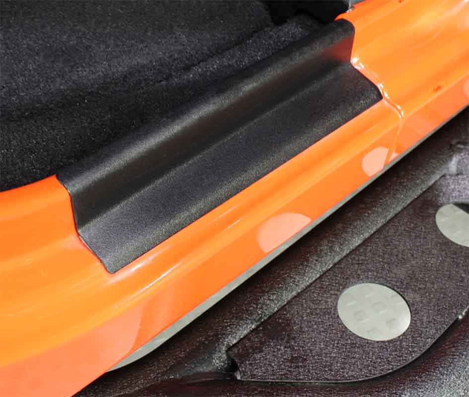 Kentrol 80585 Entry Guards 4 Piece for 2007-2018 Jeep Wrangler JKU 4-Door - Textured Black