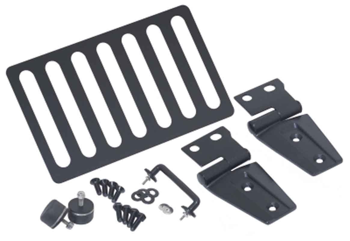Kentrol 80588WHC Hood Kit without Hood Catch for 2007-2018 Jeep Wrangler JK - Textured Black