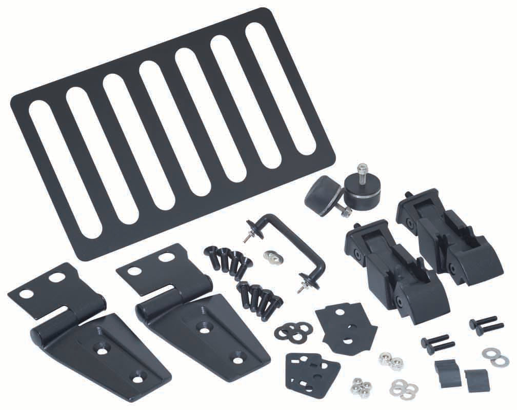 Kentrol 80588 Hood Kit for 2007-2018 Jeep Wrangler JK - Textured Black