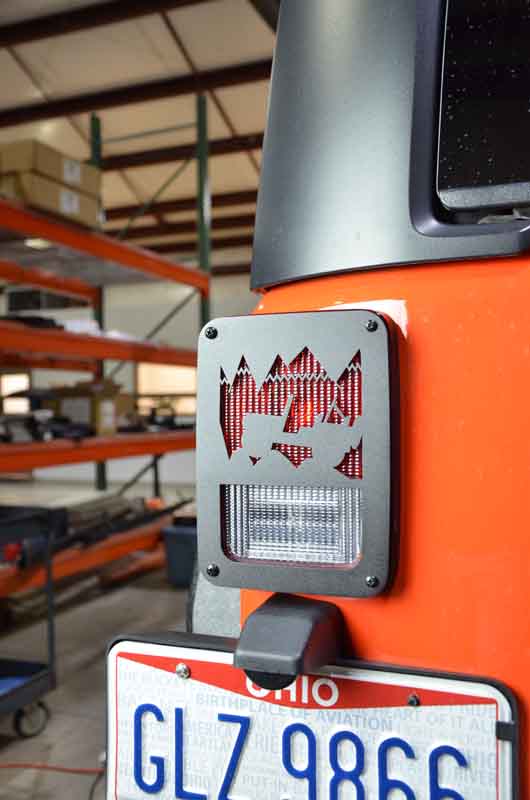 Kentrol 80702 Heritage Taillight Guards Pair for 2007-2018 Jeep Wrangler JK - Textured Black