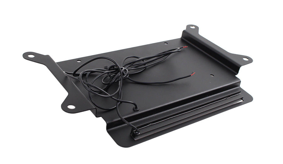 Kentrol 80703 Rear License Plate Mount with LED for 2007-2018 Jeep Wrangler JK - Textured Black