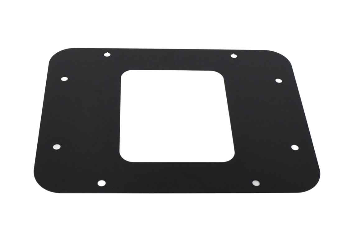 Kentrol 80707 Rear License Plate Mount with LED for 2007-2009 Jeep Wrangler JK - Textured Black