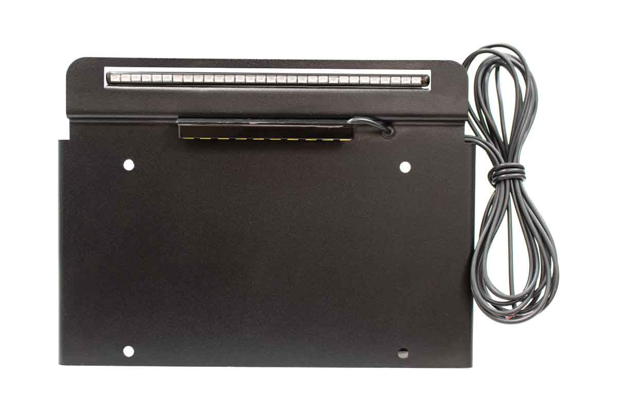 Kentrol 80710 Rear License Plate Mount with LED for 1997-2006 Jeep Wrangler TJ LJ - Textured Black