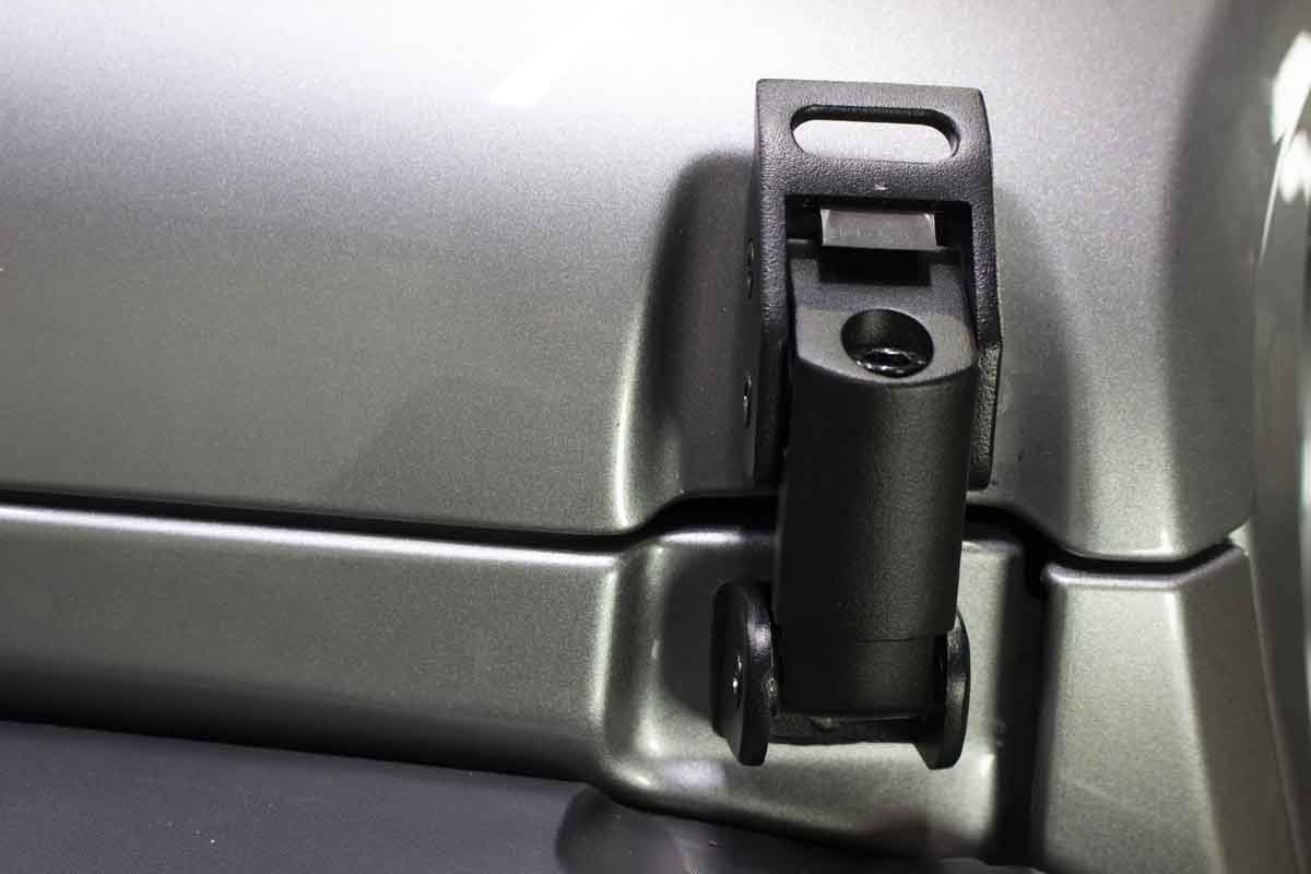 Kentrol 80715 Mechanical Hood Catch Kit for 2018-2026 Jeep Wrangler JL Gladiator - Textured Black