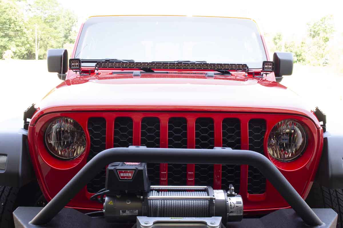 Kentrol 80715 Mechanical Hood Catch Kit for 2018-2026 Jeep Wrangler JL Gladiator - Textured Black