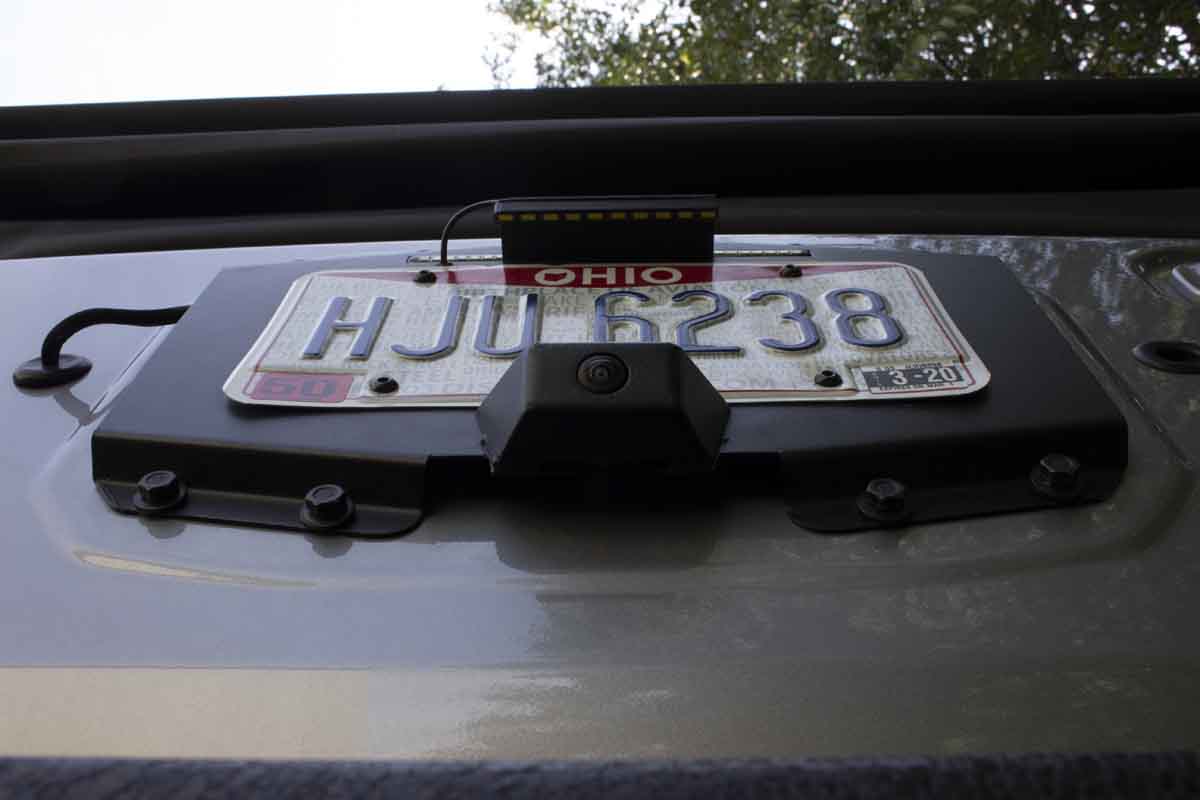 Kentrol 80718 Rear License Plate Mount for 2018-2026 Jeep Wrangler JL - Textured Black