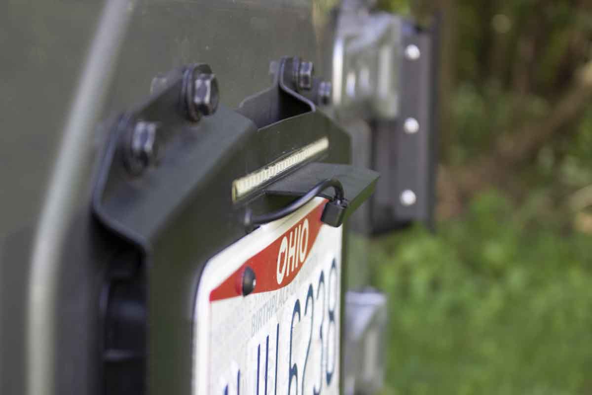Kentrol 80718 Rear License Plate Mount for 2018-2026 Jeep Wrangler JL - Textured Black