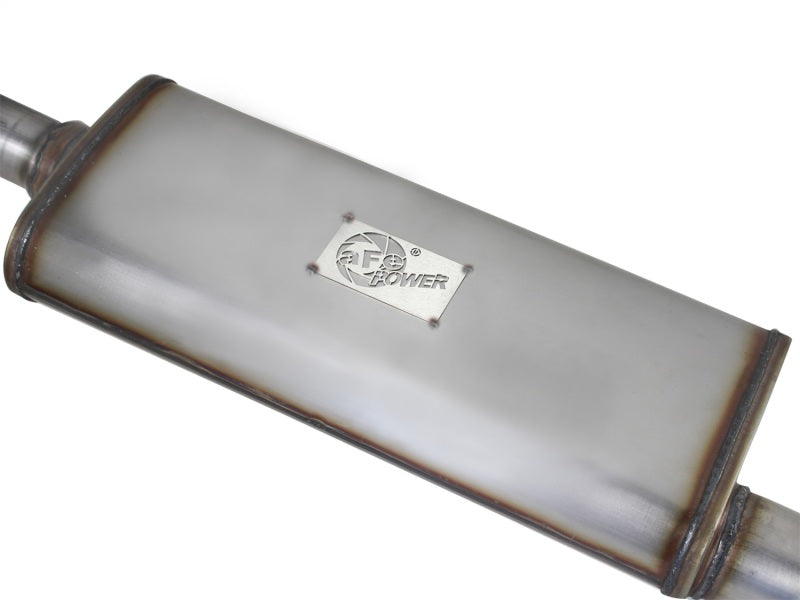 aFe MACHForce XP Exhaust Cat-Back 2.5in SS-409 Hi-Tuck 12-14 Jeep Wrangler Unlimited V6 3.6L 4Dr - #49-46231
