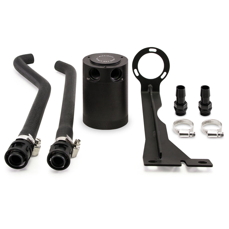 Mishimoto 2014+ Ford Fiesta ST Baffled Oil Catch Can Kit - Black - #MMBCC-FIST-14PBE