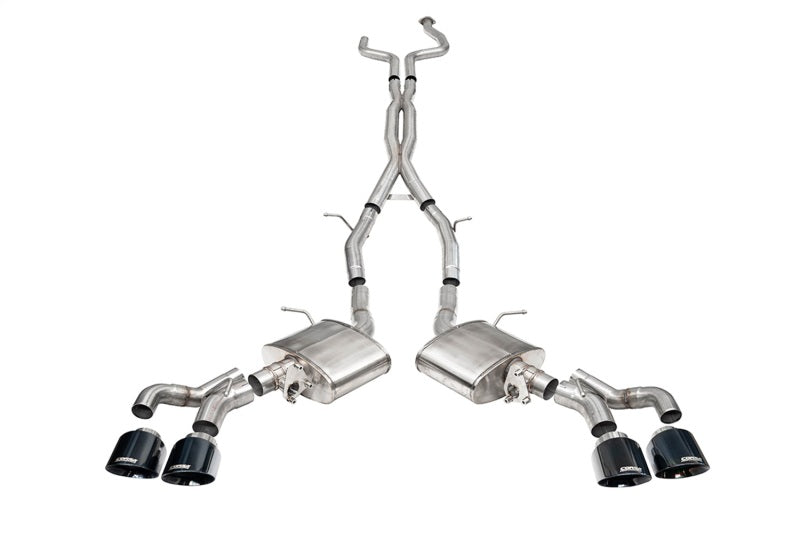 Corsa 2022-2025 Cadillac CT5-V Blackwing 3in. Cat-Back w/ Act. Exh. Dbl. X-Pipe Twin 4.5in. Tips