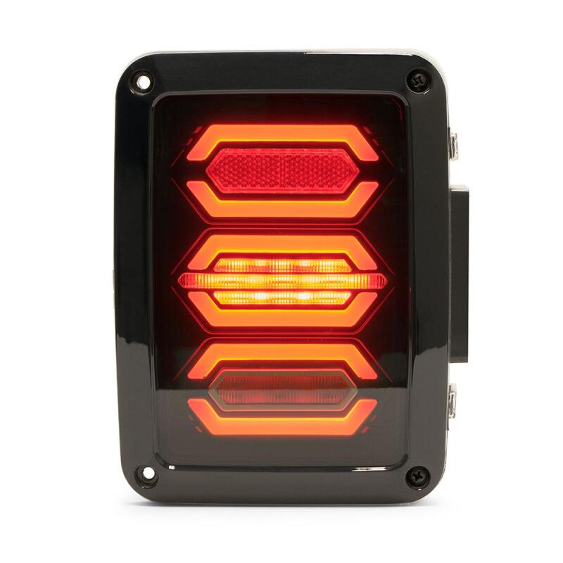 DV8 Offroad 07-18 Jeep Wrangler JK Octagon LED Tail Light - #TLJK-02