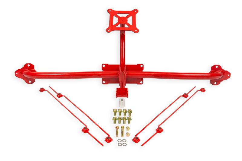 BMR 2014-2019 Chevrolet Corvette C7 Bolt-On Parachute Mount - Red