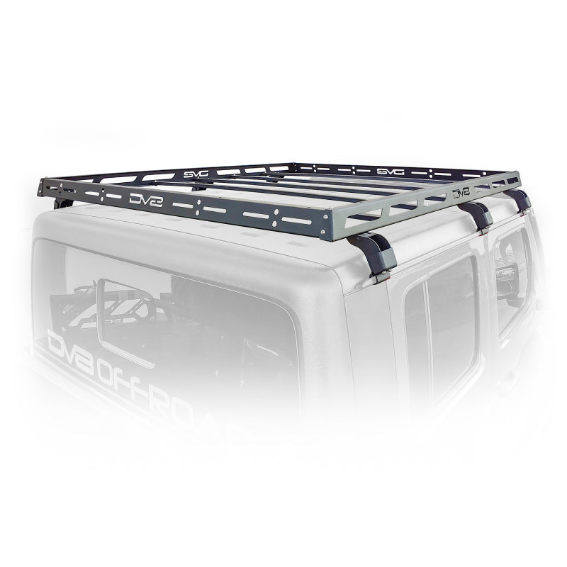 DV8 Offroad 07-18 Jeep Wrangler JK 4 DR / JL 2 DR & JT / 18+ Gladiator Roof Rack - #RRJL-02