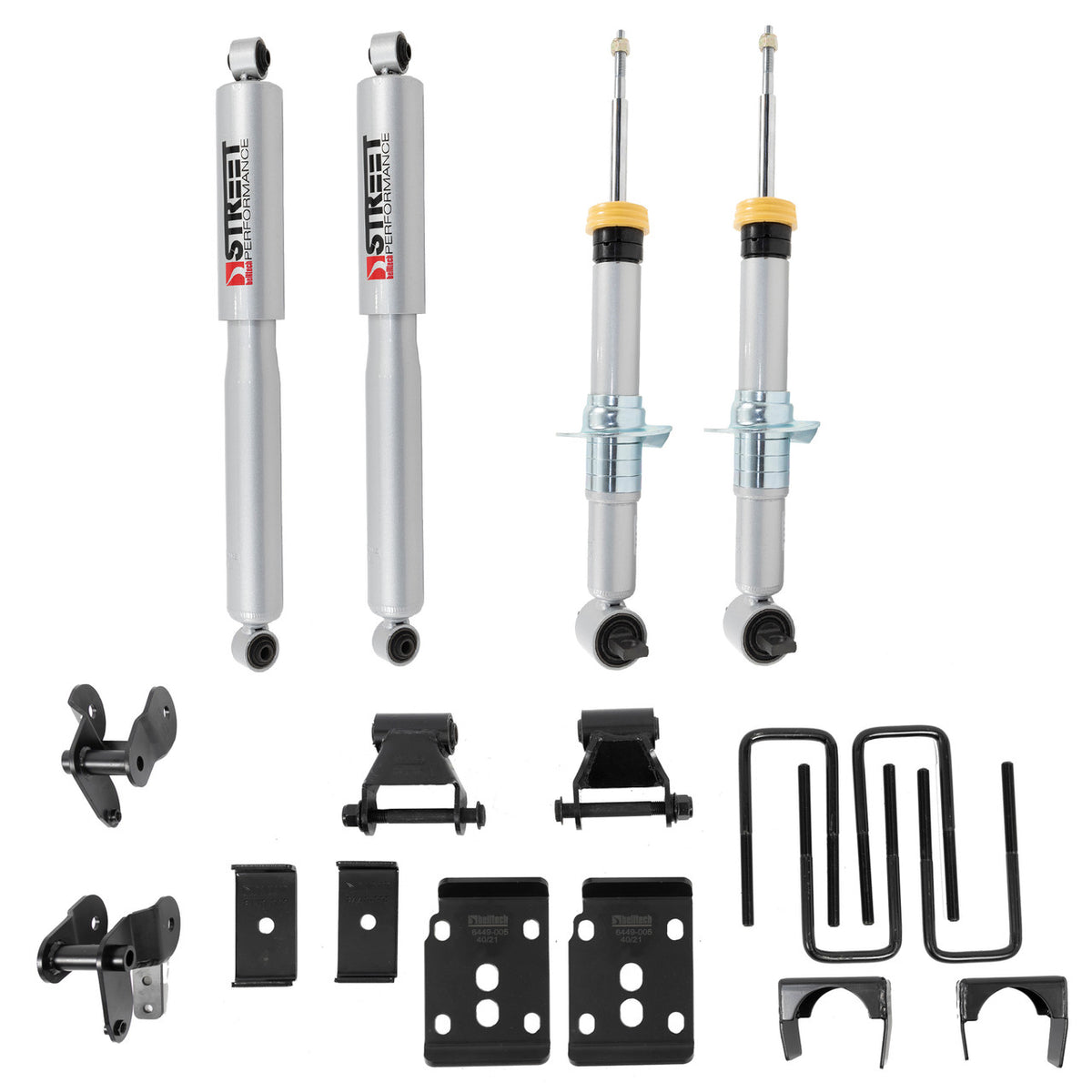 Belltech 2021+ for Ford F-150 2WD 1-3.5in Front 4.5in Rear Lowering Kit