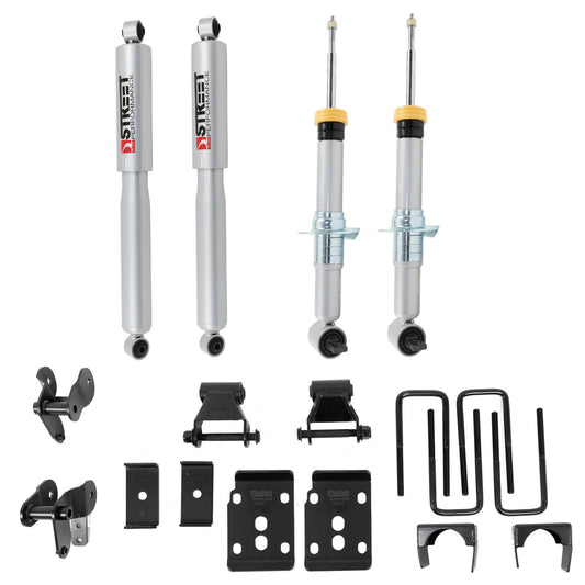 Belltech 2021+ for Ford F-150 2WD 1-3.5in Front 4.5in Rear Lowering Kit