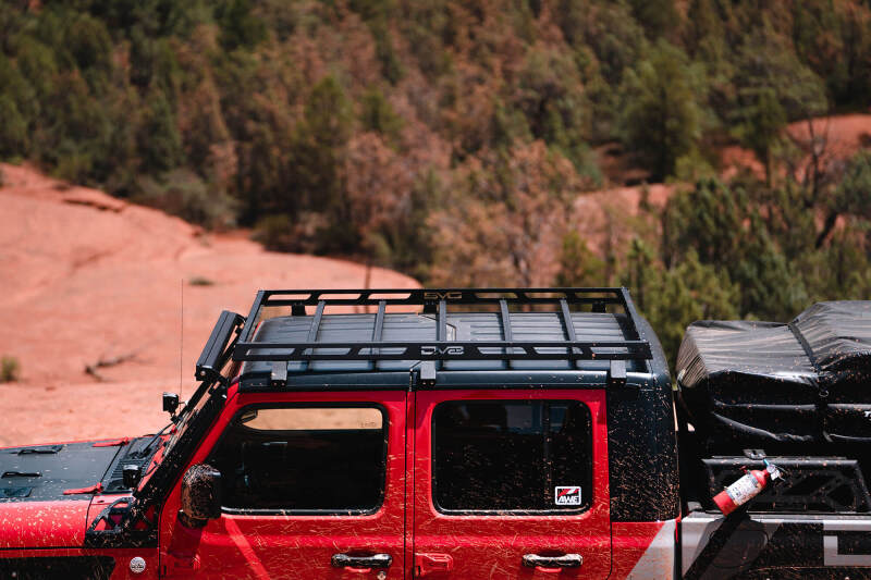 DV8 Offroad 07-18 Jeep Wrangler JK 4 DR / JL 2 DR & JT / 18+ Gladiator Roof Rack - #RRJL-02