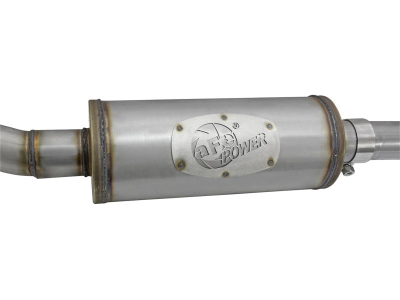 aFe Rebel Series CB 2.5in Dual Center Exit SS Exhaust w/ Black Tips 07-15 Jeep Wrangler 3.6L/3.8L V6 - #49-48056-B