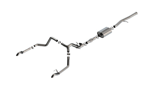 Borla 141004 2024 Chevrolet/GMC 1500 ZR2 & AT4X 6.2L V8 4WD 4DR ATAK Catback Exhaust w/ Turndown Tips - #141004