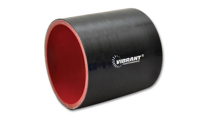 Vibrant 4 Ply Reinforced Silicone Straight Hose Coupling - 1in I.D. x 3in long