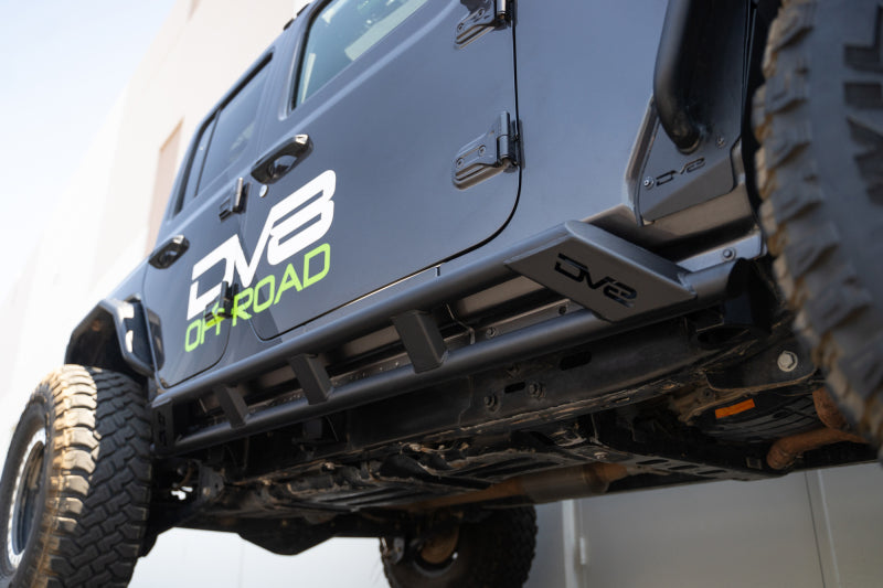 DV8 Offroad 18-23 Jeep Wrangler JL 4 Door FS-15 Series Rock Sliders - #SRJL-07