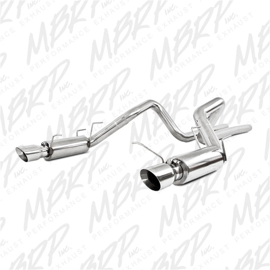 MBRP 11-12 Ford Shelby GT 500 T304 3in Cat Back Race Version 4.5in Tips