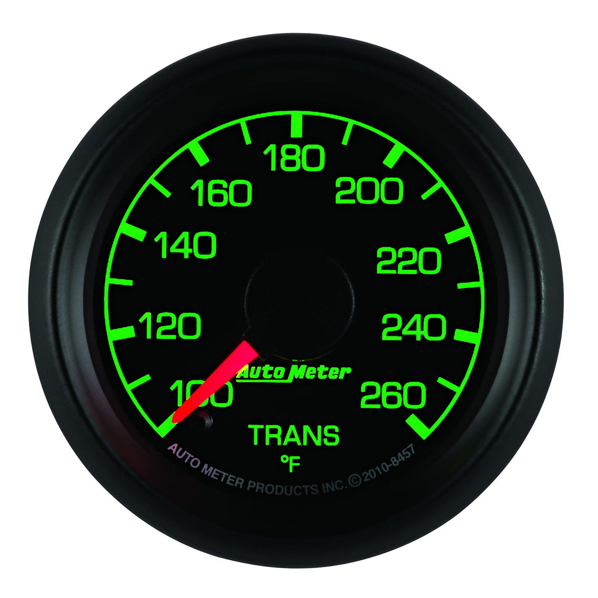 AutoMeter 8457 Factory Match 52mm Full Sweep Electric 100-260 Degrees F Transmission Temperature Gauge for Ford