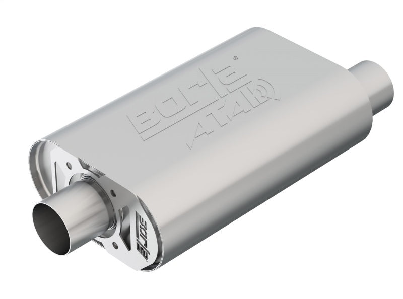 Borla 400826 CrateMuffler SBC Stock Output 283/327/350 V8 2.5in Offset/Center 14inx4.35inx9in Oval Muffler - #400826