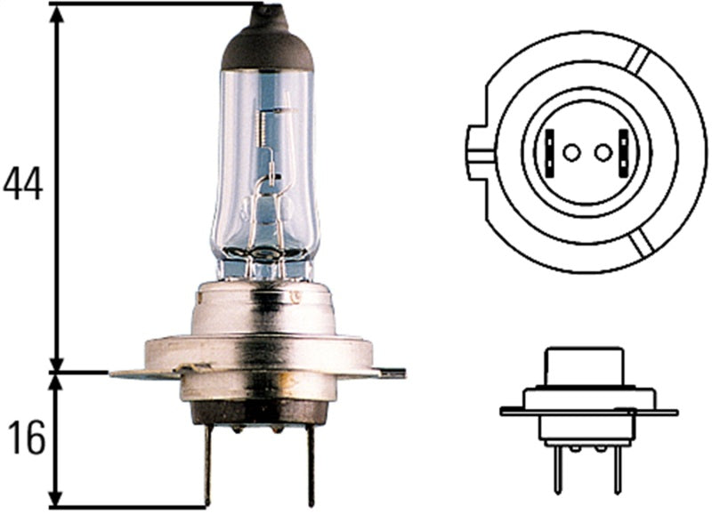 HELLA H71070307 Optilux H7 100W XB Extreme Blue Bulbs Pair