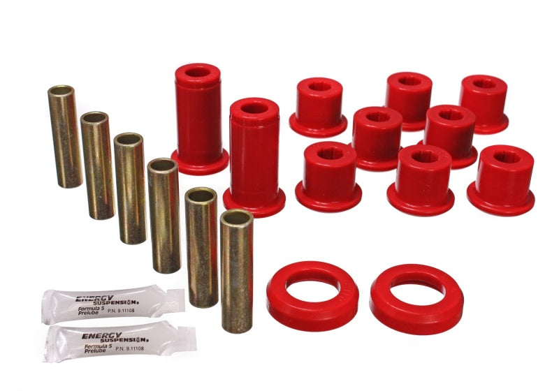 Energy Suspension for 82-04 GM S-10/S Red Rear Leaf Spring Bushing Set 3.2129R