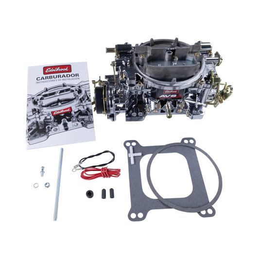 Edelbrock 1901-CP AVS2 Carburetor 500 CFM with Electric Choke - Chrome Plasma