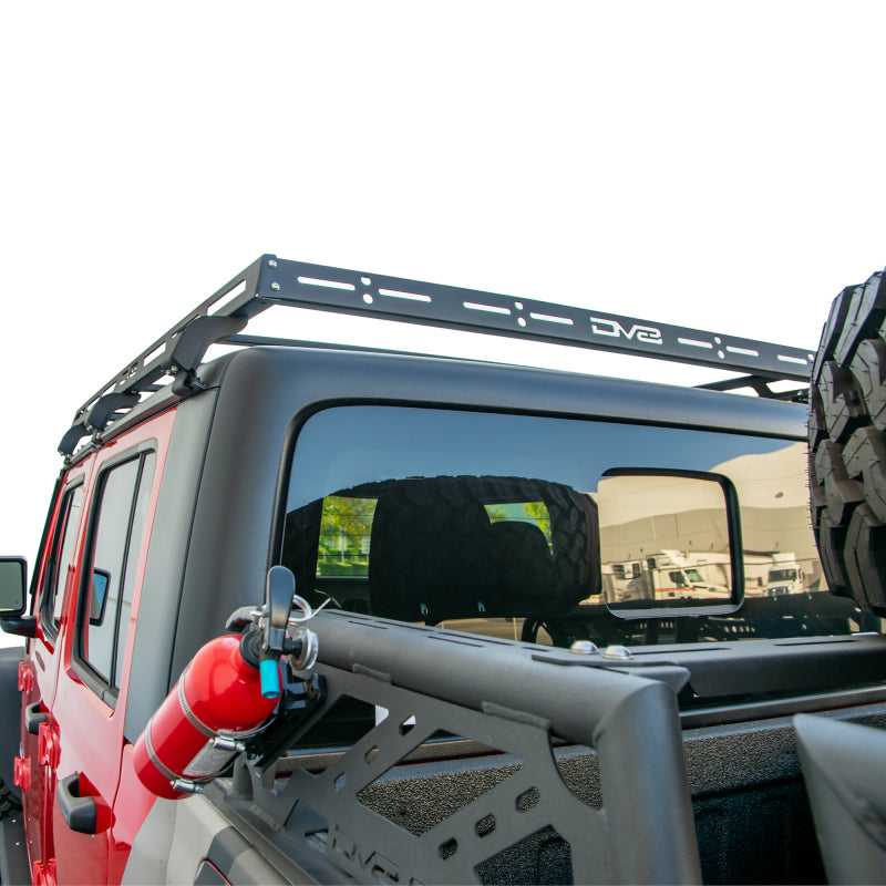 DV8 Offroad 07-18 Jeep Wrangler JK 4 DR / JL 2 DR & JT / 18+ Gladiator Roof Rack - #RRJL-02