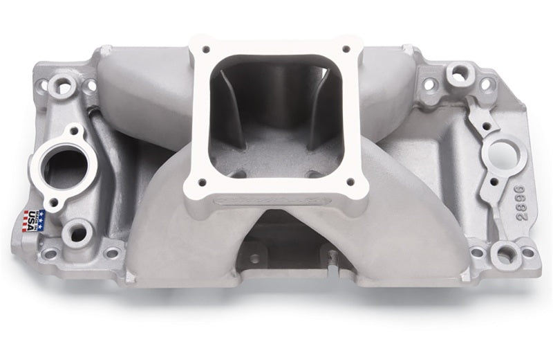 Edelbrock 28962 Manifold Big Block Chevrolet Short Deck Super Victor II (565) CNC Port-Matched