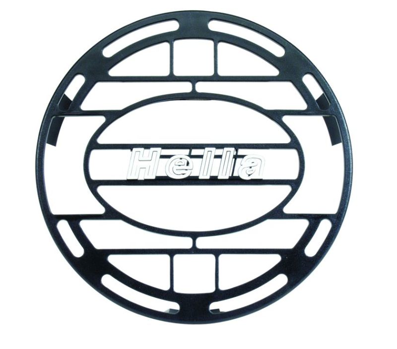 HELLA 148995001 Rallye 4000 Stone Shield Round Black with Logo Pack of 10