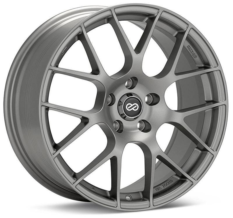 Enkei Raijin 19x8.5 42mm Offset 5x112 Bolt Pattern 72.6 Hub Bore Black Wheel