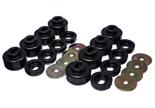 Energy Suspension for 2007-2010 Chevy K2500/3500HD Body Mount Set - Black 3.4162G