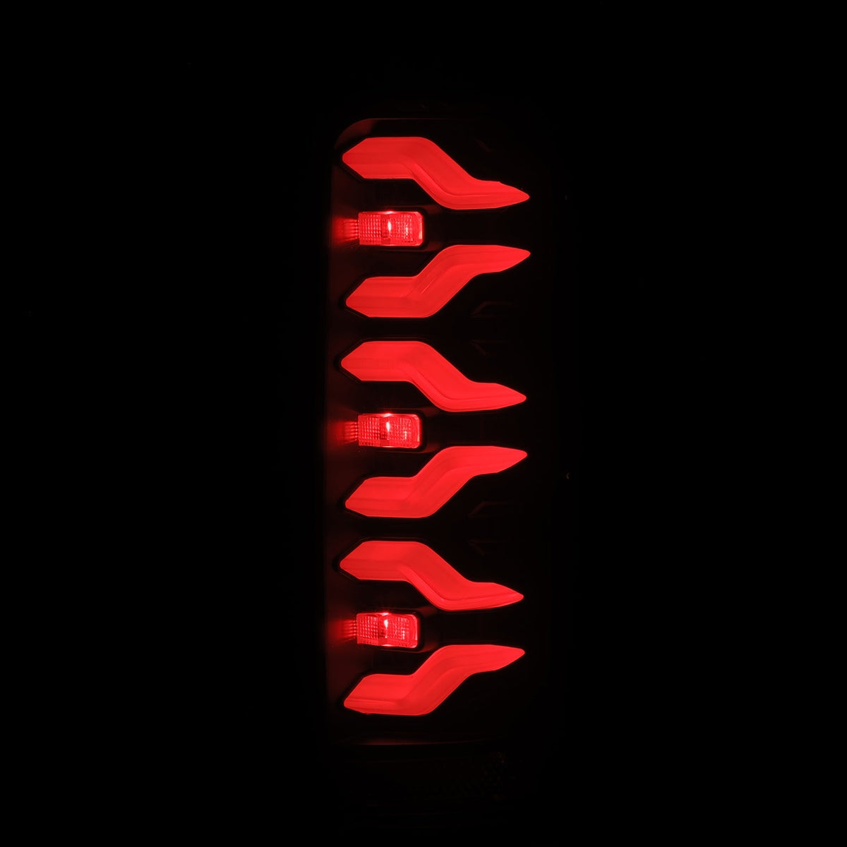 AlphaRex 658005 87-96 Ford Bronco/F-150 Luxx-Series LED Tail Lights - Black