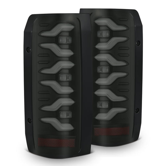AlphaRex 658005 1987-1996 Ford Bronco/F-150 Luxx-Series LED Tail Lights - Black