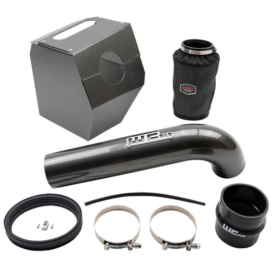 Wehrli Custom Fabrication WCF100344-GB 4in Intake Kit Gloss Black for 2017-2019 Chevrolet Silverado / GMC Sierra 2500 HD / 3500 HD 6.6L L5P Duramax