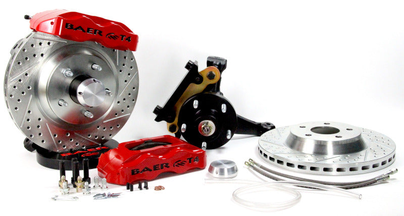 Baer Brakes 78-88 Buick Regal STD Studs 13in Track4 Front SDZ Brake Kit - Black — Fits 1978-88 GM G-body Vehicles (Comes Assembled on 2" Drop Spindles)