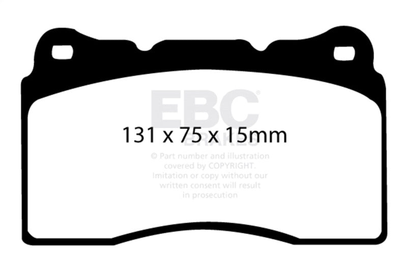 EBC Racing 2017+ Honda Civic Type-R (FK8) RP-X Front Brake Pads DP81210RPX