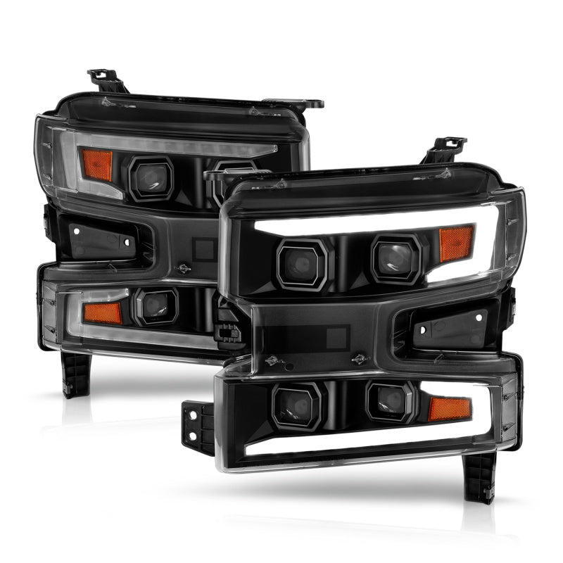 ANZO 2019-2022 Chevrolet Silverado 1500 LED Projector Headlights - Passenger Side