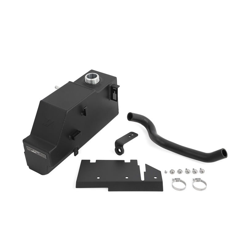 Mishimoto 11-19 Ford 6.7L Powerstroke Aluminum Degas Tank - Micro-Wrinkle Black - #MMRT-F2D-11PMWBK