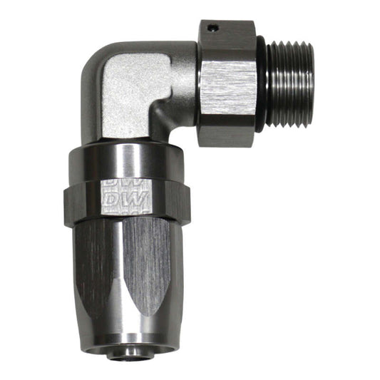 DeatschWerks 8AN ORB Female Swivel 90-Degree Hose End CPE - Anodized DW Titanium