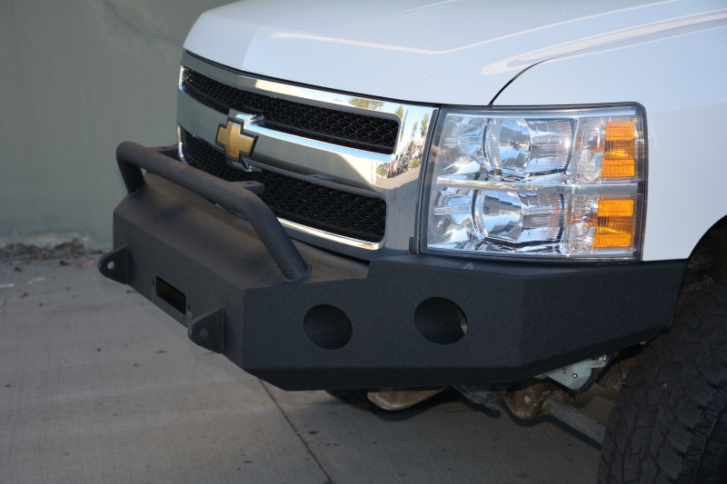 DV8 Offroad 07-13 Chevrolet Silverado 1500 Front Bumper - Black Powdercoat - #FBCS1-01