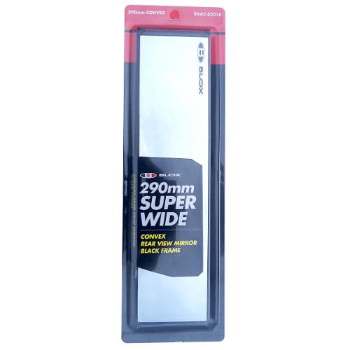 BLOX Racing 290mm Convex Mirror Black Frame No Tint BXAC-02010