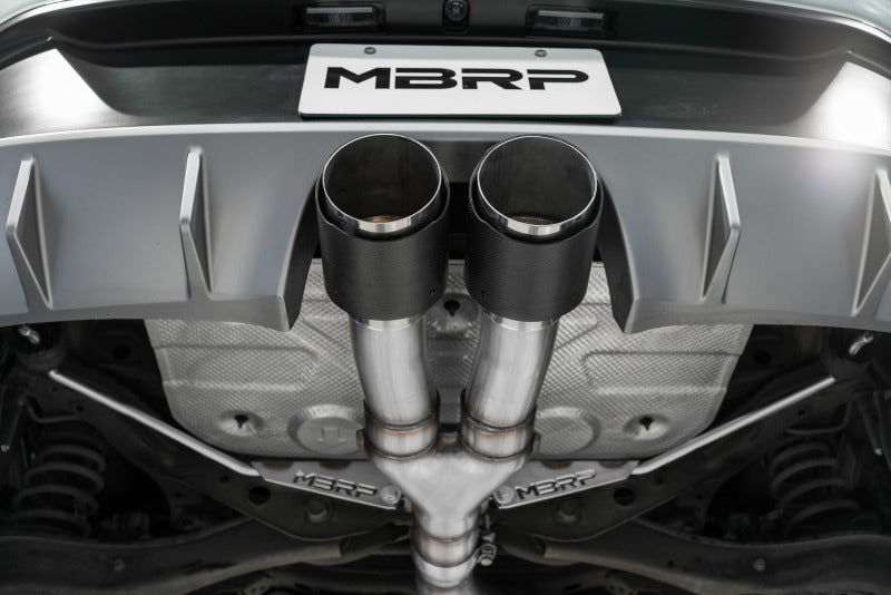 MBRP S47053CF 2019+ MBRP Hyundai Veloster Turbo Cat Back - T304 Stainless - Carbon Fiber Tip - #S47053CF
